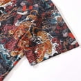 thumbnail image 4 of YIUME Men's Hawaiian Shirt Tiger in the Mist 1950s Vintage Cotton Short Sleeve Aloha Shirt, 4 of 9