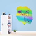 thumbnail image 2 of Cute Cartoon Bear Adventurous Boy Vinyl Design Wall Art Sticker Designs Vinyl Stickers For Home House Walls Rooms Windows Bedroom Decoration Size (28x28 inch), 2 of 3