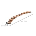 thumbnail image 2 of HONMEET Bird Ladder For Cage Bearded Dragon Ladder Light Brown Wood 1Pcs, 2 of 8