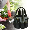 thumbnail image 4 of Bolsa de almacenamiento de herramientas de jardín, organización de bolsa de herramientas redonda, resistente al agua, bolsa de jardinería compacta de costura simple Sunnimix Organizador de bolsas de jardinería, 4 of 8