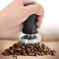 thumbnail image 1 of Coffee Tamper - Anti-Slip Comfortable Black Color Stainless Steel Flat Base Coffee Tamper Pressing Tool (Flat Base)(58MM), 1 of 7