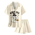 thumbnail image 3 of Girls Outfits & Set Halloween Pajamas for Children Matching Shirt and Pant Sleepwear Set with Pockets, 3 of 4