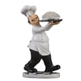 thumbnail image 5 of YWMJZEU French Chef Figurine Kitchen Ornament Resin Cook Statue Sculpture Home Bar Decor Noodles, 5 of 8