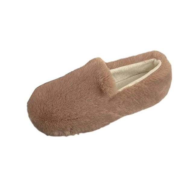 Khaki Flat Shoes For Womens Round Toe Slip On Design Casual Wear Comfortable Construction For Indoor And Outdoor Use With Easy On Off Feature Size 37