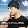 thumbnail image 3 of Diadema para correr para hombre, paquete de 5, banda para el sudor para hombre, diadema deportiva para correr, ciclismo, baloncesto, yoga, entrenamiento físico, diadema elástica unisex, 3 of 5