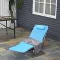 thumbnail image 2 of Chaise Longue d'Extérieur Portable, Siège Inclinable Réglable Pliant..., 2 of 5