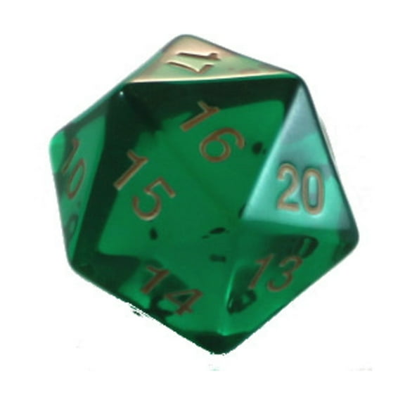 Koplow d20 55mm Emerald w/Gold (Spindown) New