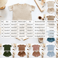 thumbnail image 3 of NIEWTR Toddler Summer Set 2-Piece Short Sleeve Crewneck Top & Pull-on Shorts Breathable Pajamas for Boy Girl 2T 3T 4T 5T Loungewear(A-AG,2-3 Years), 3 of 5