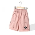 thumbnail image 5 of Ketyyh-chn99 Short Pants Girl Toddler Shorts French Terry Baby Boys Shorts Size for 13-14 Years,Pink, 5 of 5