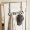 thumbnail image 5 of THLKIF Over The Door Hooks, Sturdy Door Hanger, Large Over The Door Towel Rack with 8 Hooks, Heavy Duty Easy to Install, for Bathroom, Bedroom，Kitchen，Hanging Towels, Coats, 5 of 6