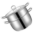 thumbnail image 1 of Phenofice 1Set Stainless Steel Kitchen Pot for Cooking Steaming 1Set, 1 of 8