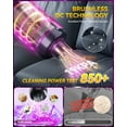 thumbnail image 4 of 11-in-1 Car Vacuum Cleaner with 19000pa Suction, Japan Brushless Motor, 3.0 Smart Chip, LED Light, Multi-Nozzles and Storage Bag for Home Office Pet Hair, 4 of 8
