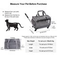 thumbnail image 2 of ELEGX Airline Approved Pet Rolling Carrier with Wheels for Pets up to 18 Pounds,Pet Rolling Carrier with Durable Handle and Flexible Wheels,Breathable Durable Mesh Panels, 2 of 6