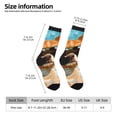 thumbnail image 2 of Vsdgher Funny Swimming Chihuahua Crew Socks for Men & Women, Breathable Casual Athletic Ankle Socks, 2 of 6