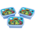 thumbnail image 1 of Juego de 3 Contenedores de niños para comida en plástico libre de BPA Jaguar Plásticos Articulo de cocina, 1 of 2