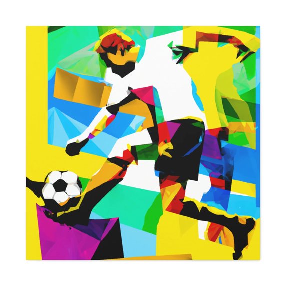 Soccer in Pop Art - Canvas