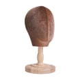 thumbnail image 4 of TOOYFUL Hat Display Holder Mannequin Head Portable Beauty Displaying Sturdy Lifelike with Base Hat Storage Rack Head Model Hat Holder wood base, 4 of 10