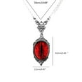 thumbnail image 5 of Red Cat Eye Necklace Charm Dragon Eyes Photo Glass Cabochon Pendant Handmade Choker Chain Necklaces Women Men Jewelry, 5 of 8