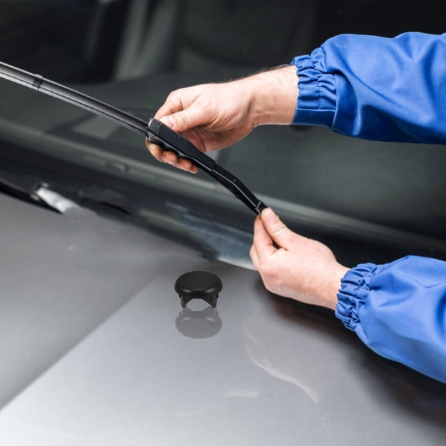 HEANUJJ Rear Wiper Nut Cover Windshield Wiper Protection Black 1Pcs Enhances Wiper Performance