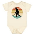 thumbnail image 3 of Inktastic Hockey Player Retro Sunset Boys or Girls Baby Bodysuit, 3 of 5