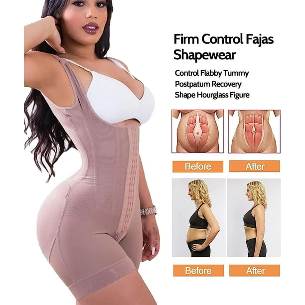 COLOMBIAN SHAPEWEAR OPEN BUST COMPRESSION GARMENT THONG DESIGN