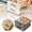 C, variant on Egg Organizer Case Refrigerator Rack Storage Box Container With Lid Large Capacity Layer Transparent Design Stackable Tray High-quality