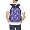 thumbnail image 6 of Daiia colorful Skull flower leaf Backpack for Men and Women -Durable Backpack Large Capacity, Water-Resistant Bag with Adjustable Straps and Laptop Compartment, 6 of 9
