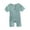Blue, variant on HQiJIAN Jumpsuits For Girls Babys Girls Boys Summer Casual Solid Color Jumpsuit Knitted Ribbed Pattern Rompers,Sizes 18-24 Months