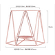Hexagon Bougie Géométrique Fil Titulaire Chandelier Lumière Lanterne Mariage – image 2 sur 5