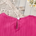 thumbnail image 7 of Xyant Toddler Baby Girl Clothes Knit Floral Fly Sleeve Tops Shorts Cute Summer Spring Outfits Infant Baby Girl Clothing Set (Hot Pink,4-5 Years), 7 of 7