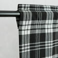 thumbnail image 5 of Black Modern Style Valances for Bedroom, 52 x 18 Inch Linen Textured Decorative Kitchen Valance, Small Light Filtering Privacy Curtain for Bathroom, 1 Piece, 5 of 6
