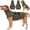 Army Green, variant on HQREA Dog Anxiety Vest with Hood Sleeveless Pet Shirt Calming Shirt Jacket for Large Dogs