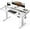 White, variant on CHITOOMA 63″ x 28″ Electric Standing Desk with Drawers, Height Adjustable Gaming Desk with Monitor Stand & Storage Shelf, 4 Preset Heights for Home Office, Black