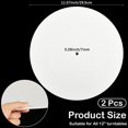 thumbnail image 2 of 2Pcs White Felt Turntable Mat Record Pad Player Mat 11.6 Inch Anti Slip Anti Static Flat Round Protective Wool Vinyl Turntable Platter Slipmat Mats for Reduce Noise Cleaner Acoustic Sound, 2 of 9
