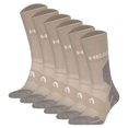 thumbnail image 1 of HEAD Calcetines de senderismo unisex, pack de 6 - Hiking All Climates Crew, calcetines deportivos, logo Taupe 35-38, 1 of 4