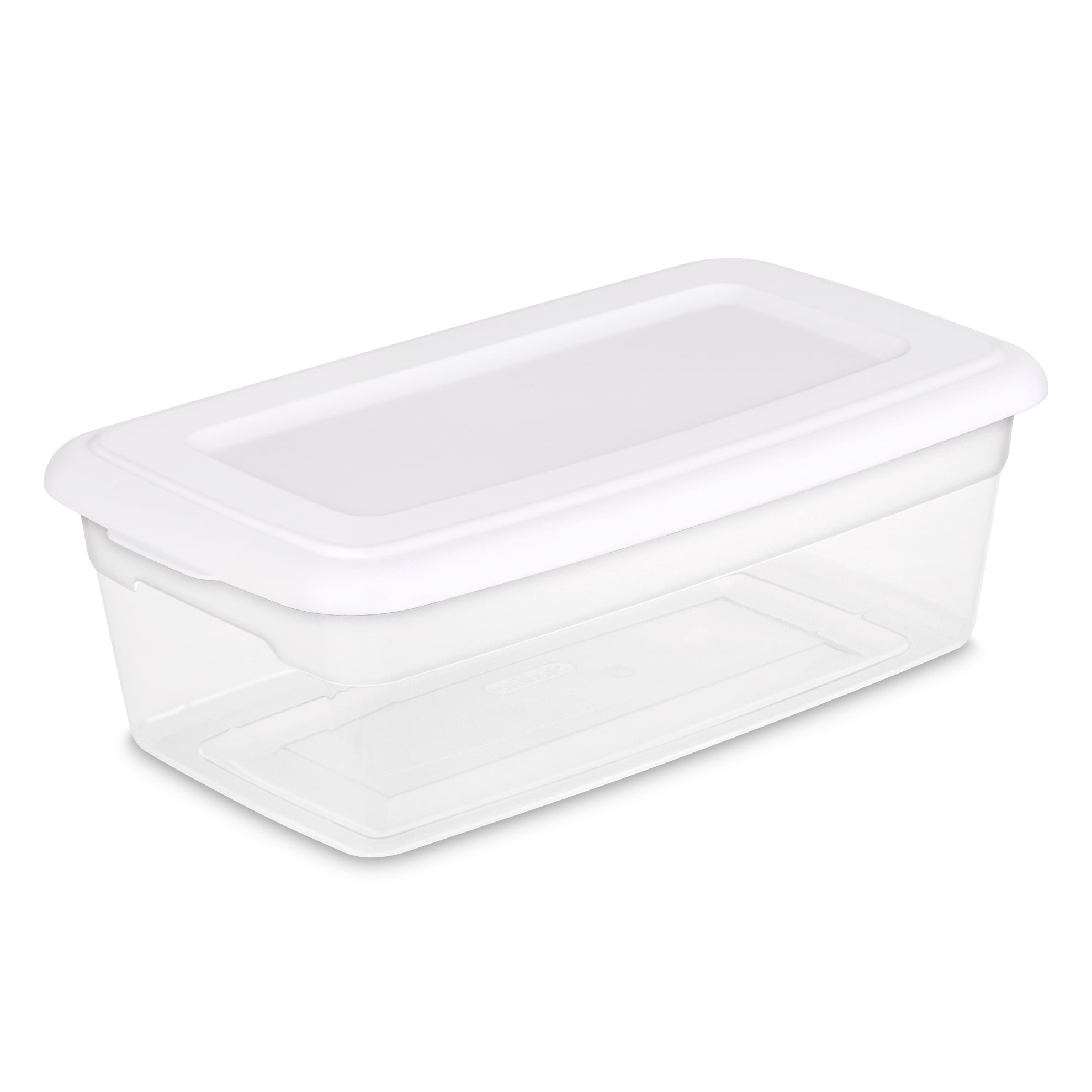 2 BOX SET Sterilite 18038612 Small Clear Flip Top Storage Box CONTAINER CLEAR 
