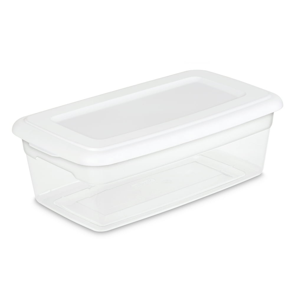 Sterilite 6Quart Storage Box, White