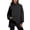 Black, variant on NMMUED Mockneck Sweatshirt Long Sleeve Sweatshirt for Women Sweatshirt with Pockets Mock Turtleneck Sweatshirt Women Winter Sweatshirt for Women Oversized Sweatshirt for Women Green 2 L