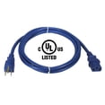 thumbnail image 2 of AYA 2Ft. (2 Feet) 18AWG Blue Power Cord NEMA-15P C13 10A Cable 3 Conductor 125V PWR-CRD-18A-BLU-02, 2 of 4