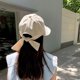 thumbnail image 5 of Sombrero de para Sombrero con lazo Elegante para mujer Sombrero con visera Gorras de béisbol Sombrero , beige BLESIY Sombrero de sol para mujer, 5 of 7