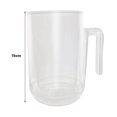 thumbnail image 4 of YAOMOBB Cold Beverage Container Frosty Beer Mug with Handle No Ice Cubes Needed Insulated Freezer Cup, 4 of 7