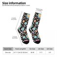 thumbnail image 5 of Boho Floral Stockings Bohemian Style Hippie Graphic Retro Socks Winter Non Skid Socks Wome, 5 of 7