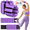 Purple, variant on Kornsurte Adjustable Wrist and Ankle Weights for Women, 2 lbs Total, for Walking, Pilates, Yoga, Barre and Dance, Purple