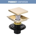 thumbnail image 5 of Wowow 6 in. x 6 in. Stainless Steel Square Shower Drain with Tile-In Pattern Drain Cover, 5 of 5