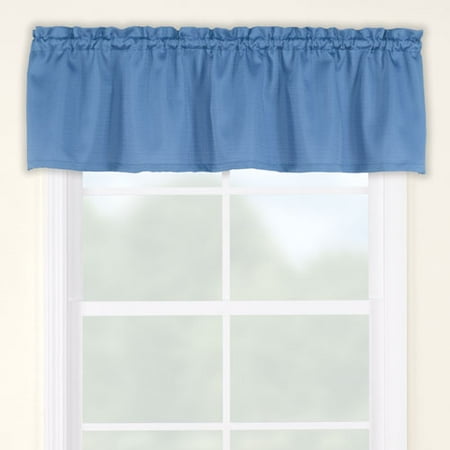 Mainstays Bennett Window Valance, Blue