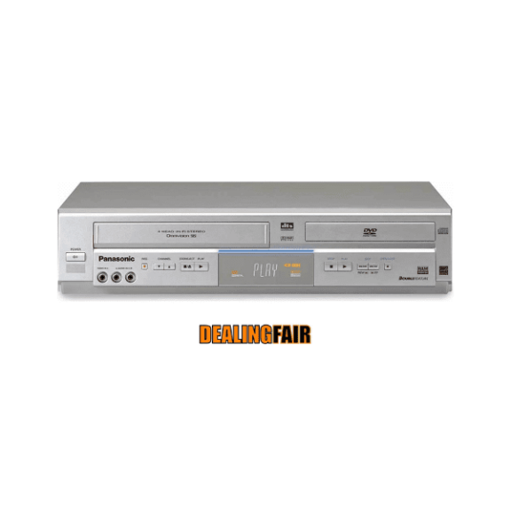 Restored Panasonic PV-D4745S DVD/VCR Combo - w/ Original Remote, A/V Cables, & Manual (Refurbished)