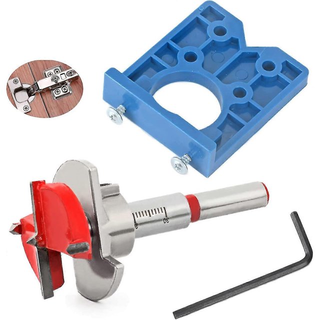 35mm Hinge Jig Drill Bits Sets Door Hinge Hole Saw Cutter Concealed Hinge Jig With Forstner Bits Positioner For Cabinet Hinge And Mounting Plate