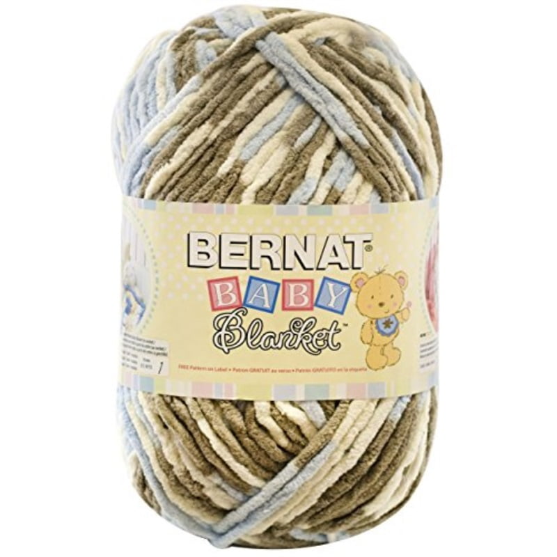 Single Ball Machine Wash /& Dry Pitter Patter 6 Super Bulky Gauge 3.5oz Bernat Baby Blanket Yarn -