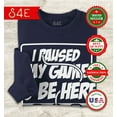 thumbnail image 2 of S4E Men's I Paused My Game to Be Here Crewneck Sweatshirt Large Navy, 2 of 4