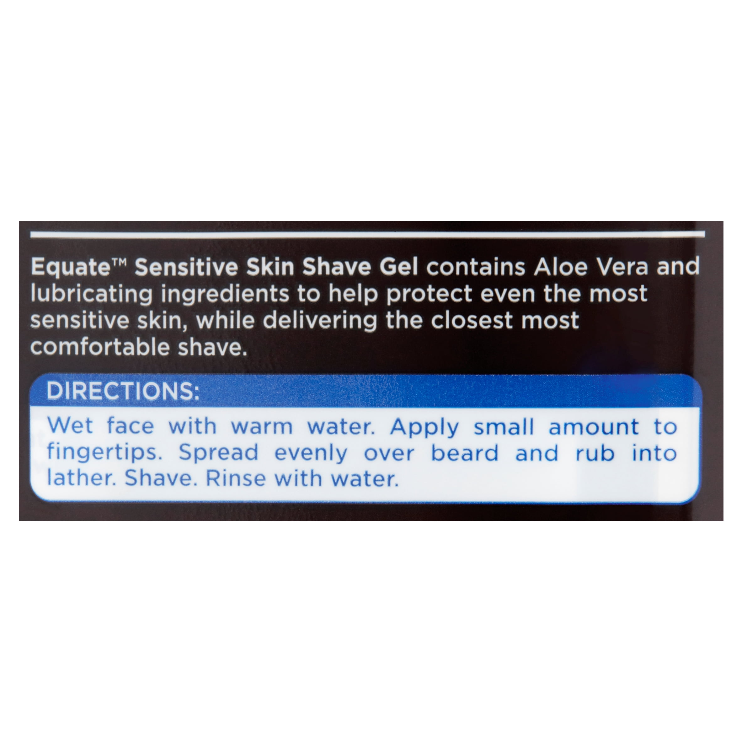 Equate Sensitive Skin Shave Gel with Aloe Twin Pack, 7 oz, 2 Count
